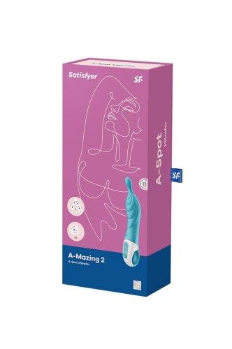 Wibrator do punktu A Satisfyer A-Mazing 2 12 trybów 22cm turkusowy